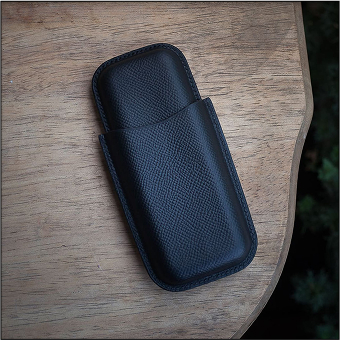 Bao da Stigar - bao đựng Cigar 2 điếu - Epsom