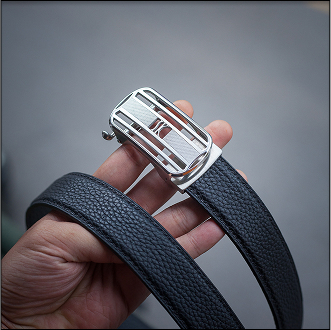 Thắt lưng da Togo - Mặt khóa răng trượt