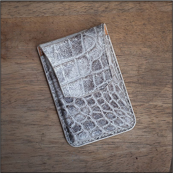 Ví đựng danh thiếp Kardi - Cá sấu Hymalaya