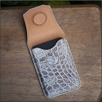 Ví đựng danh thiếp Kardi - Cá sấu Hymalaya