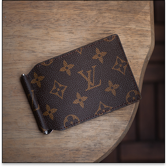 Ví kẹp tiền - Monogram x Vachetta