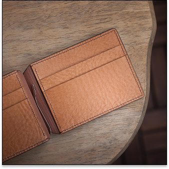 Ví kẹp tiền - Monogram x Vachetta
